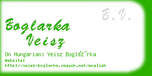 boglarka veisz business card